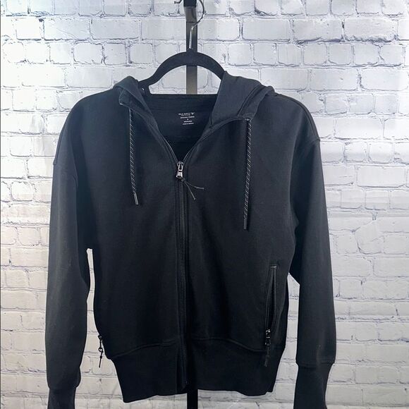 🖤 Old Navy Active Dynamic Fleece Zip-Up Hoodie Black Size S - Picture 1 of 3